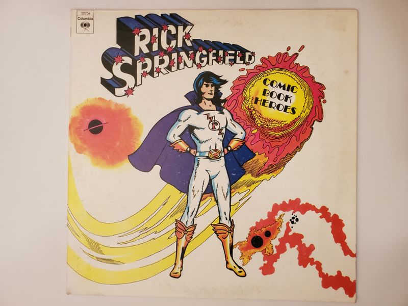 Rick Springfield Comic Book Heroes vinyl record